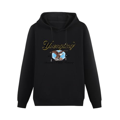 THERULER Yuengling Brewery Cool Eagle Beer Logo Mens Pullover Hoodies Casual Black Hoody Cotton Graphic Unisex Sweatshirts L von THERULER