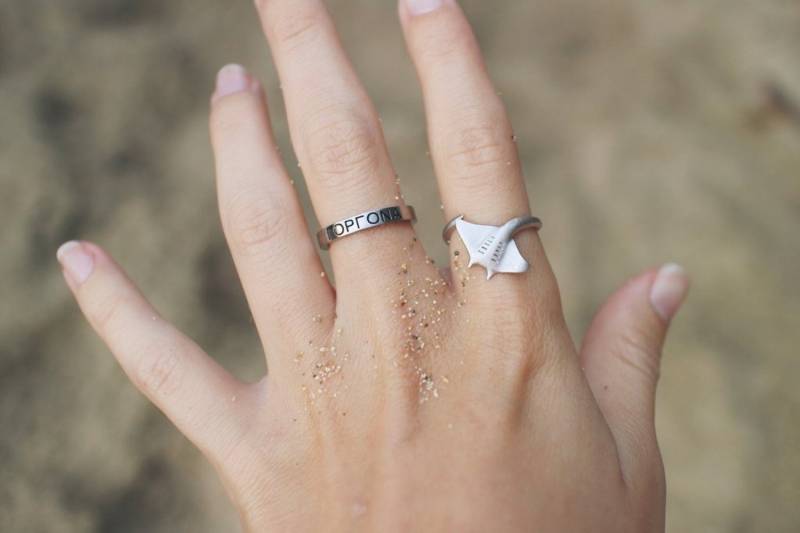 Der Hahalua Manta Rochen Ring Der Hahalua Manta Rochen Ring von THESSALONIKEshop