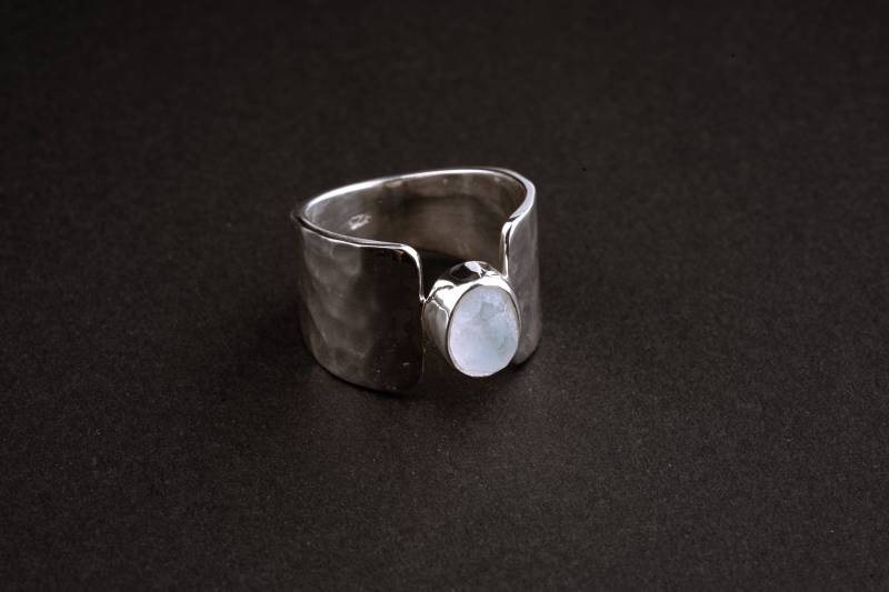 Blauer Mondstein 925 Sterling Silber Ring Juni Geburtsstein von THESTONERY