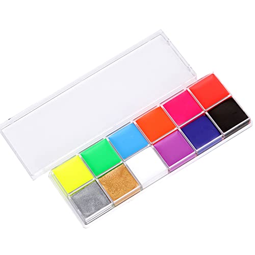 12 Farb Make Up Fettfarbe Glühkörpermalerei Ölfarbe Halloween Party Geburtstag Cosplays Body Make Up Farbe Malerei Palette 12 Farb Make Up Fettfarbe Glühkörpermalerei Ölfarbe Halloween Party Geburtstag Cosplays Body Make Up Farbe Malerei Palette von THINCAN