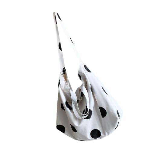 2025 Trendy Dot Crossbody Geldbeutel Leichtes Frauen Tasche Korean Inspirierte Umhängetaschen Modezubehör Polyester Baumwollhandtasche von THINCAN