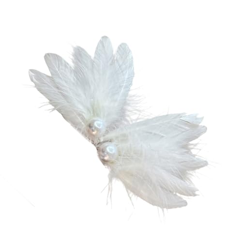 2pcs Bestickte Flügelhaarclip Pin Gefiedertes Haar Clip Entenbill Seite Haarnadel Frauen Haarzubehör Für Hochzeit Proms von THINCAN