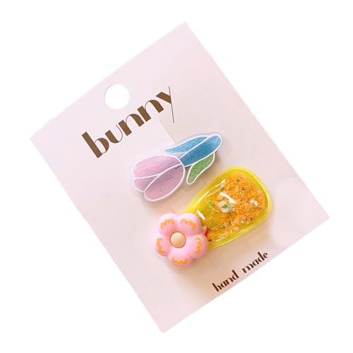 2pcs Girl Haarnadel Multifunktionales Seitenclip Sanft Auf Haare Barrettes Mit Funkelnder Dekoration Für Kinder Mädchen Haare Clip von THINCAN