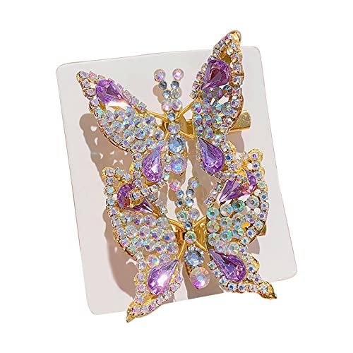 2pcs Mädchen Schmetterlinge Haarnadeln Süße Kopfstück Haar Barrettes Legierung Haarzubehör Duckbill Hair Clip Für Kinder von THINCAN