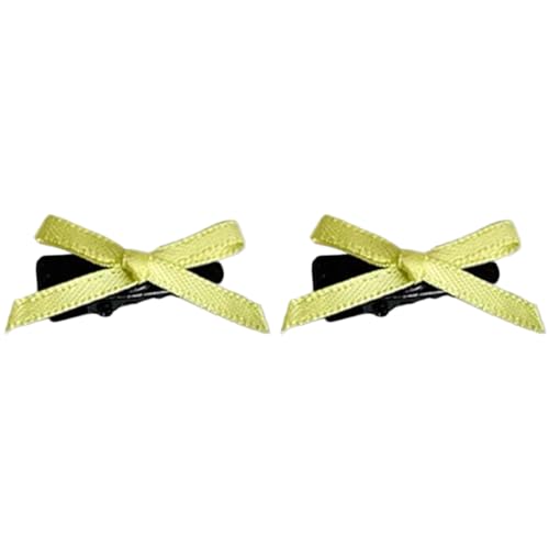 2pcs Ribbon Bowknot Form Haarnadel Für Mädchen Süße Süße Stil Charme Haare Barrettes Ästhetische Stoff Haar Kopfpacken von THINCAN