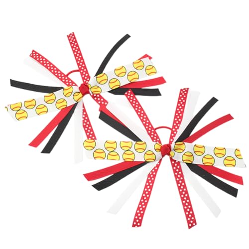 2pcs Softball Haarbindungen Für Mädchen Mit Bunten Band Und Streamern Elastics Scrunchies Haare Erklärungen Pferdeschwanzhalter 2pcs Softball Haarbindungen Für Mädchen Mit Bunten Band Und Streamern Elastics Scrunchies Haare Erklärungen Pferdeschwanzhalter von THINCAN