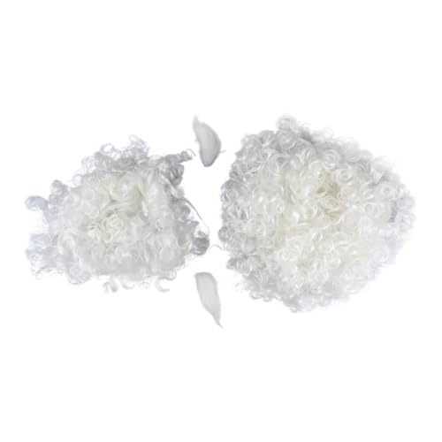 3 PCs Santa Kostüme Mit Augenbrauen Santa Curly Perücken Santa Perücken Und Bart Set Für Weihnachtsfeier von THINCAN