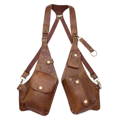 3.. Versteckte Trage Unterarm Beutel Ein Verstellbares Riemen Gurt Leder Für Outdoor Erkundung Doppelgurt Tasche Achselhöhle Organisierte von THINCAN