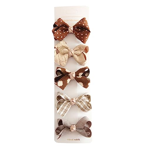 5pcs Bowknot Baby Girl Haarnadeln Süße Florale Punkt Kinder Haare Clips Baby Haarnadel Kinder Barrettes von THINCAN