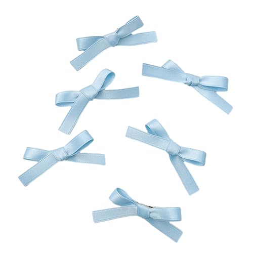 6pcs Kleine Bänder Bögen Haare Clip Girls Süße Stile Haarnadel Kinder Haarnadel Für Teenager Kinder Charme Schmetterling Haare Clip von THINCAN