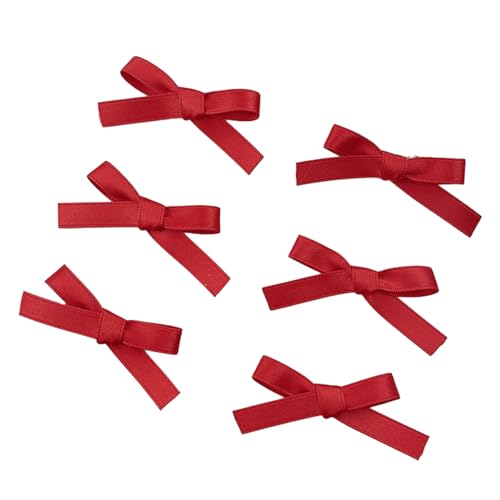 6pcs Kleine Bänder Bögen Haare Clip Girls Süße Stile Haarnadel Kinder Haarnadel Für Teenager Kinder Charme Schmetterling Haare Clip von THINCAN