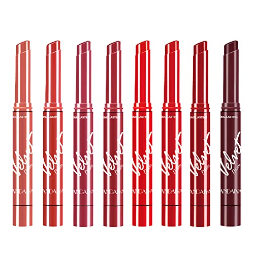 8pcs Samt Glatte Matte Lippenstift Set Langlebig Wasserdichtes Nicht Stick Becher Lippen Make Up Geschenkset Für Mädchen Und Frauen Matte Lippenstifte Set Langlebige Feuchtigkeitsfeuchtigkeit von THINCAN