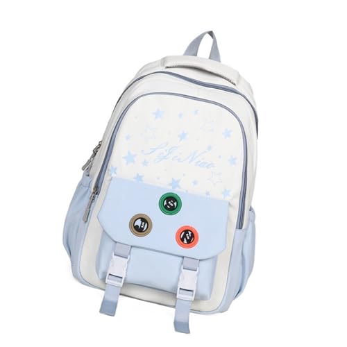 Ästhetischer Rucksack Für Mädchen Primary Rucksack Korean Styles Freizeitpacks Travel School Tasche Star Print School Tasche Gelegenheitsdayer Simple Racksack von THINCAN