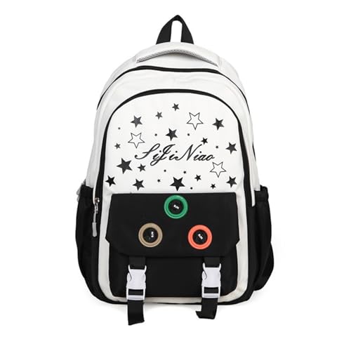 Ästhetischer Rucksack Für Mädchen Primary Rucksack Korean Styles Freizeitpacks Travel School Tasche Star Print School Tasche Gelegenheitsdayer Simple Racksack von THINCAN