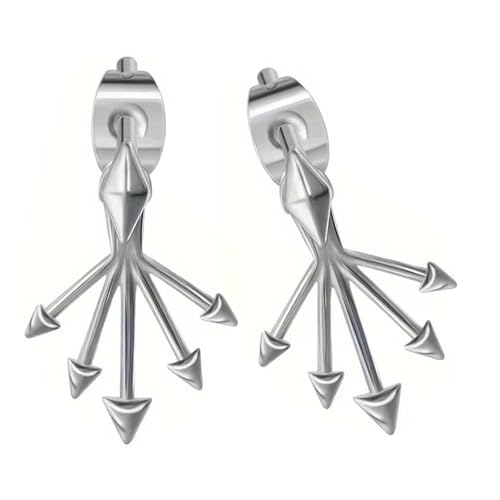 Abnehmbare Geometrische Stollen Ohrringe Gothic Punk Rock Styles Verstellbares Design Leichtgewichtiger Legierungsschmuck Für Verstellbare Punk Rockschmuck Frauen von THINCAN