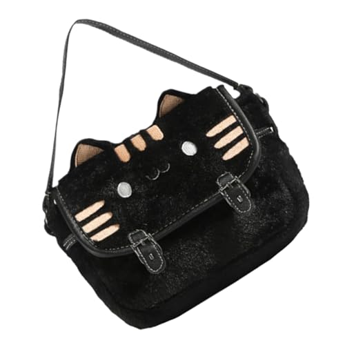 All Matching Crossbody Bag Für Frauen Handtasche Trendige Umhängetasche Einfache Messenger Cartoon Shopping Frauen Katzen Schulter Trendige Handtasche Schöne Crossbody Plüsch Messenger von THINCAN