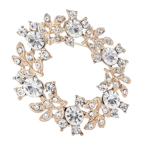 Auffällige Anspruchsvolle Kranzbroschen Stecknadel Tragbares Schmuckzubehör Für Thematische Event Stilvolle Outfits Casual Wear Legierung Pin von THINCAN