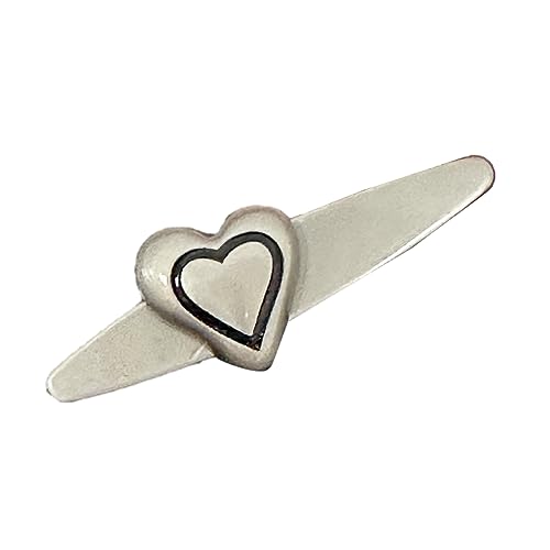Auffällige Metallhaarpin Einzigartiger Fünf Speicherer Sternhart Kopfschmuck Duckbill Clip Girls Teen Teen Exquisites Metallhaar Clip von THINCAN