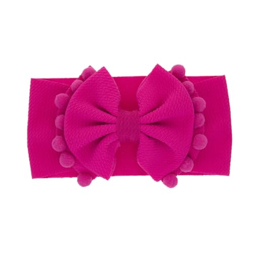 Baby Bögen Stirnband Weiche Elastische Turbanfarbene Haarkugeln Kopfbedeckung Doppelschicht Bowknot Headwide Headbress Hairband Accessoires von THINCAN