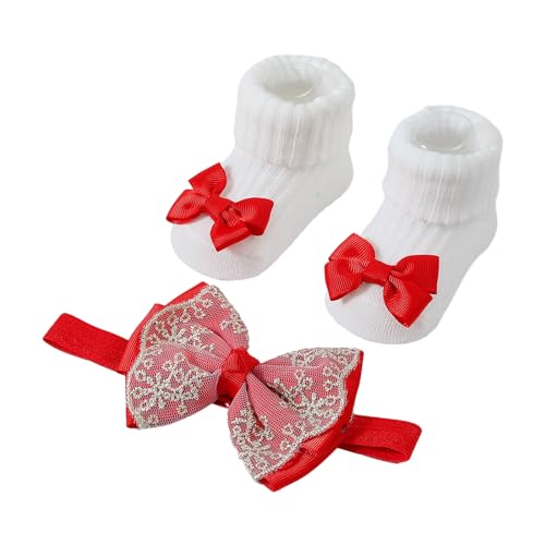 Baby Stricksocken Kopfbedeckung Prinzessin Stil Baby Stirnband Socken Modische Haarzubehör Für Säuglinge & Babys von THINCAN