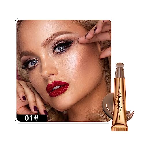 Beauty Zauberstab && Highlighter Stick Mit Kissen Applikator Leicht Zu Mischen Langlebiges Schimmer Face Rouge Mit Kissen Applikator Zu Mischen von THINCAN