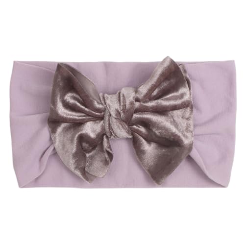 Boombowknot Stirnband Breites Band Bogen Haarbänder Weiche Elastische Kopfbedeckung Für Baby Girl Neugeborene Stirnbänder Wraps von THINCAN
