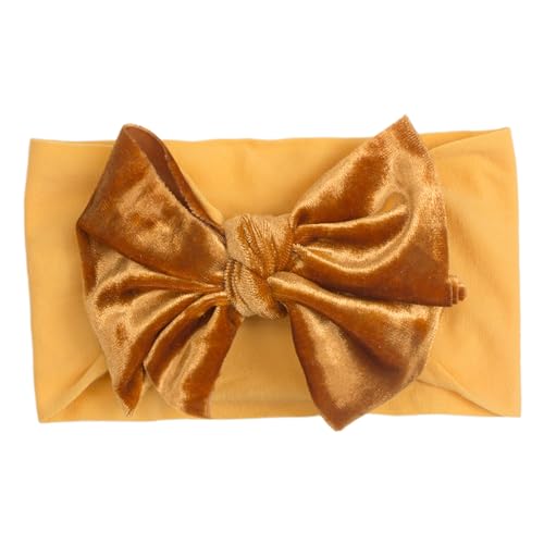 Boombowknot Stirnband Breites Band Bogen Haarbänder Weiche Elastische Kopfbedeckung Für Baby Girl Neugeborene Stirnbänder Wraps von THINCAN