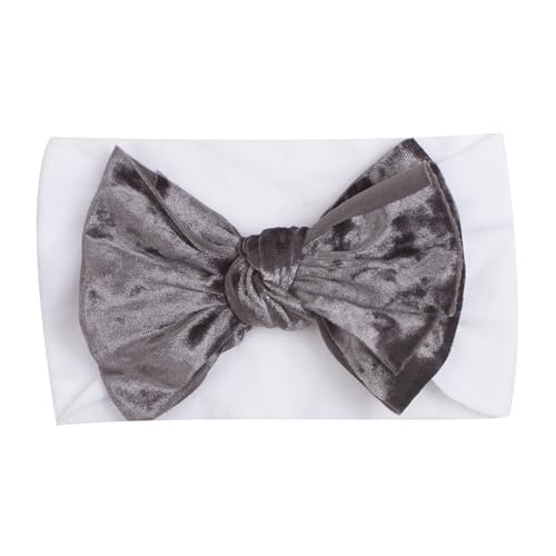 Boombowknot Stirnband Breites Band Bogen Haarbänder Weiche Elastische Kopfbedeckung Für Baby Girl Neugeborene Stirnbänder Wraps von THINCAN
