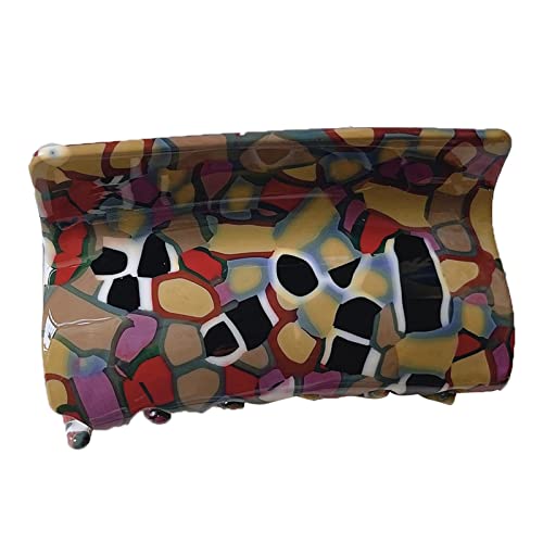 Buntes Acetat Haarclip Für Frauen Überprüft Barrettes Schöne Karierte Haarklauen Clip Nicht Schlupf Starke Halten Haarnadeln von THINCAN