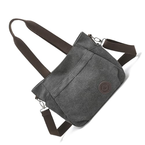 Canvas Geldbörse Für Frauen Vintage Cross Body Umhängetaschen Arbeitstasche Geräumige Handtasche Mit Multi Taschen Und Verstellbarer Riemenhandtasche von THINCAN