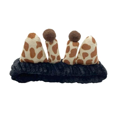 Cartoon Giraffe Design Waschen Gesicht Haarbänder Weich Sport Stirnband Für Frauen Mädchen Make Up Dusche Haarzubehör von THINCAN