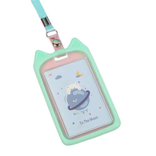Cartoon Silicon Card Vertikaler Abzeichenhalter Beschützer Halten Sie Ihre Karten Vor Kratzern Und Biegungen Vertikaler ID Abzeichenschütze Sicher von THINCAN