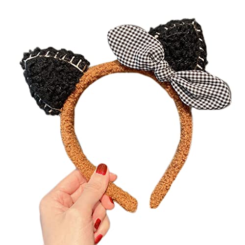 Cartoon Tierbogen Stirnbänder Weiche Plüschkätzchen Ohren Haarband Süß Für Katzenohren Haar Reif Waschen Gesichts Make Up Stirnbänder von THINCAN