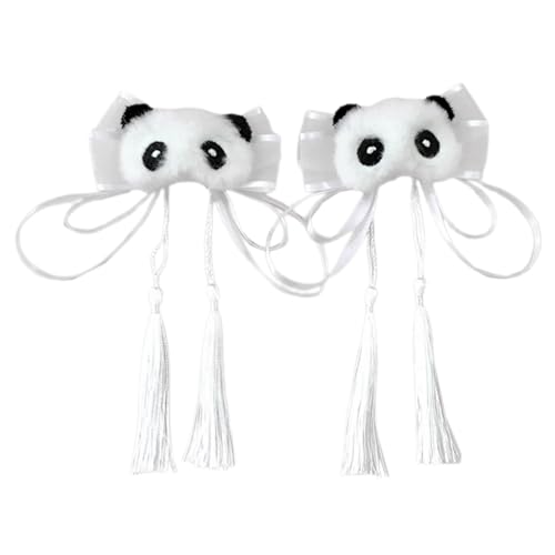 Chinesische Panda Haarclip Für Mädchen Harajukustyle Süßes Haarclip Subkultur Haar Barrettes Teenager Bowknot Nebenclip von THINCAN