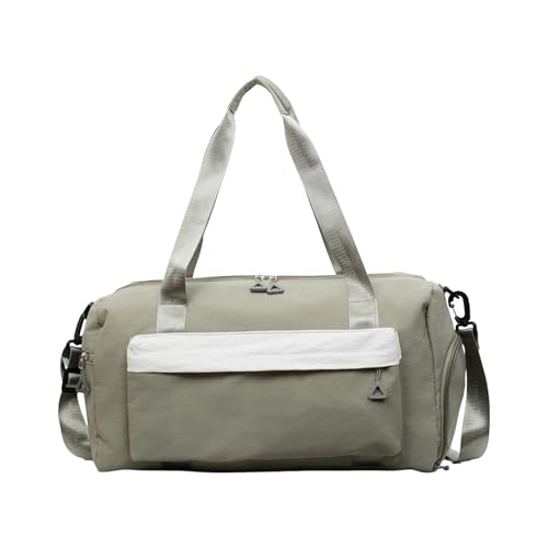 Damen Reise Reisetasche Faltbare Fitnessstudio Wochenenden Tasche Mit Taschen Leichtes Gewicht Über Nacht Sport Tragen Geschenke An Umhängetasche von THINCAN