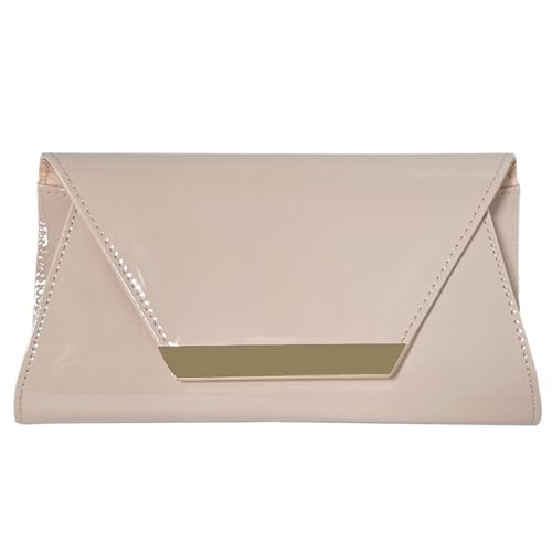 Damenumschlagbeutel PU Leder Geldbeutel Handtasche Stylische Umhängetasche Elegante Abendkette Gurt Crossbody Frauen Abend Elegant Crossbody PU Leder Schulter Handtasche von THINCAN