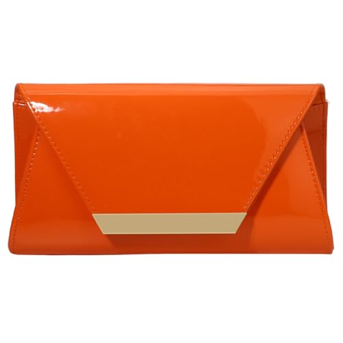 Damenumschlagbeutel PU Leder Geldbeutel Handtasche Stylische Umhängetasche Elegante Abendkette Gurt Crossbody Frauen Abend Elegant Crossbody PU Leder Schulter Handtasche von THINCAN