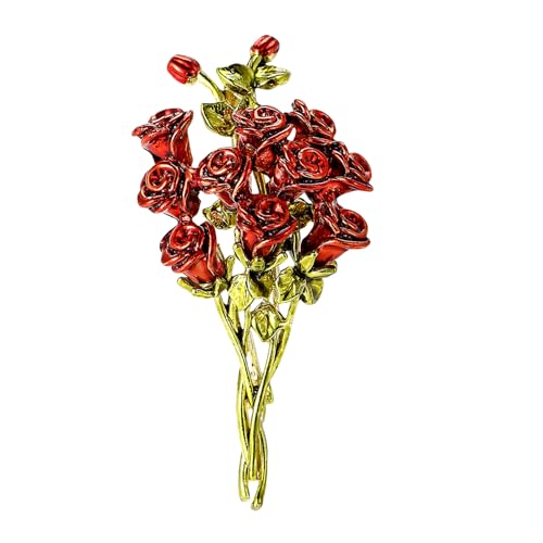 Delicate Alroy Rose Bouquet Pin Die Übliche Eleganzen Für Modische Frauen Bei Works Oder Freizeit Freizeit Outfit Brosche Anbieten von THINCAN