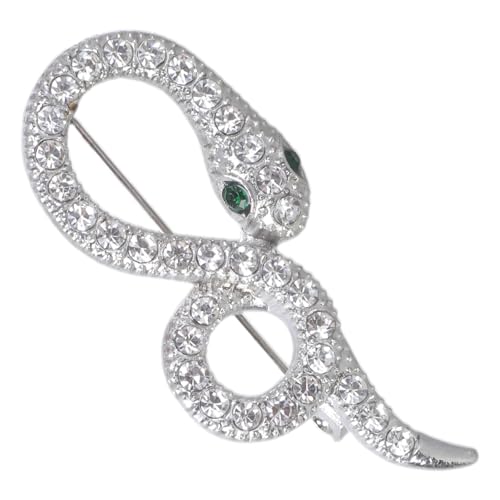 THINCAN Delikate Strasssteine ​​Brosche Partykleid Pin Einzigartige Schlangenbrosche Geeignet Die Für Frauen Geeignet Die Kleider Und Anzüge Einen Hauch Verleihen von THINCAN