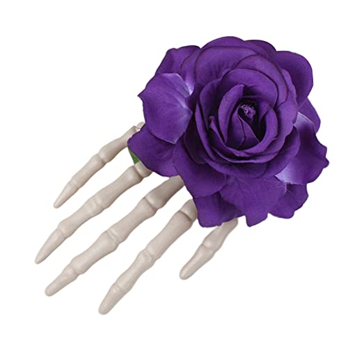 Des Toten Haarclips Schädel Hand Barrette Goth Haarnadel Gotische Kopfbedeckung Faszinator Haarzubehör von THINCAN