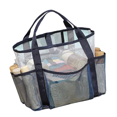 Duschbeutel Doppelschicht Beach Bag Toilettenbad Organisatoren Für Travel Gym College Schlafsäle Strand Dusche Toila Bad Organizer Mit von THINCAN