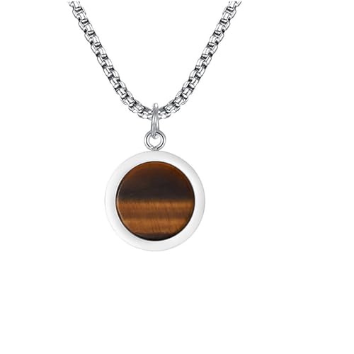 Einzigartige Naturstein Anhänger Halskette Edelstahl Colarmbone Kette Frauen Mode Accessoire Für Tägliche Verschleiß Handgefertigte Ovale Halskette Einzigartige Naturstein Anhänger Halskette Edelstahl Colarmbone Kette Frauen Mode Accessoire Für Tägliche Verschleiß Handgefertigte Ovale Halskette von THINCAN