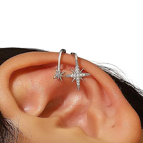 Einzigartige Sternohrmanschette Nicht Durchdringende Ohrringe Mode Sternclip Einfacher Schmuck Für Verschiedene Stile Form Clip Ohrringe Geeignet von THINCAN