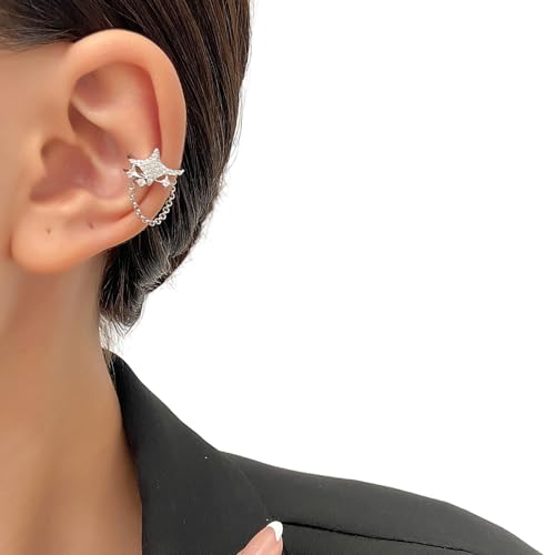 Einzigartige Sternohrmanschette Nicht Durchdringende Ohrringe Mode Sternclip Einfacher Schmuck Für Verschiedene Stile Form Clip Ohrringe Geeignet von THINCAN