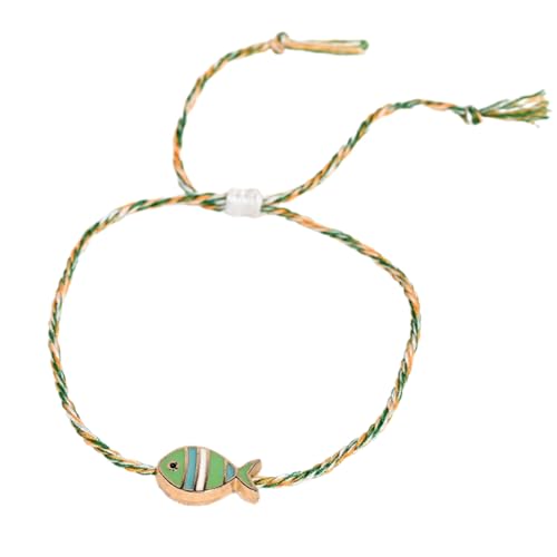 Elegant Einstellbar Geflochtenes Kabelarmband Mit Metallischem Fisch Charme Und Glattes Öl Finish Für Tägliche Verschleiß Trendy Fish Charme Verstellbares Armband Elegant Einstellbar Geflochtenes Kabelarmband Mit Metallischem Fisch Charme Und Glattes Öl Finish Für Tägliche Verschleiß Trendy Fish Charme Verstellbares Armband von THINCAN