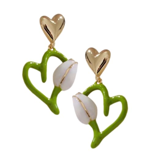 Elegante Blumenschstene Ohrringe Mode Ohrhänger Herzohrschmuck Handgefertigt Elegante Blumenschstene Ohrringe Mode Ohrhänger Herzohrschmuck Handgefertigt von THINCAN