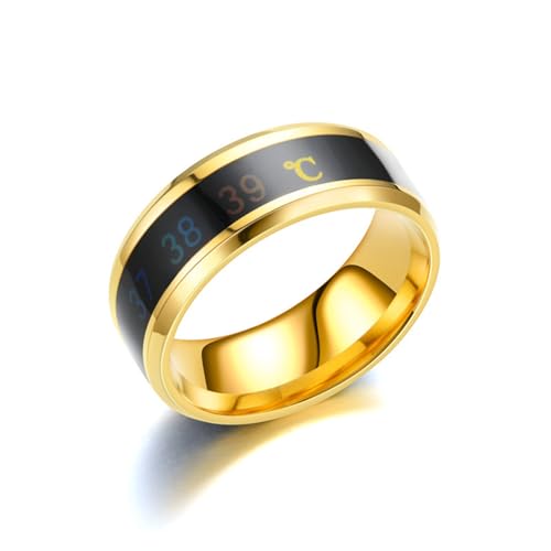 Elegante Fingerringe Mit Intelligenter Temperaturerkennung Wasserdichtem Schmuck Für Den Täglichen Gebrauch Und Besondere Anlässe Unisex von THINCAN