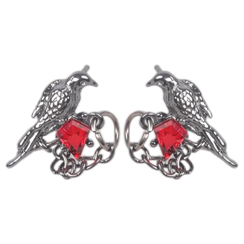 Elegante Krähe Inspirierte Stollen Ohrringe Allergie Resistente Krähenschsten Elegantes Ohr Verzierungen Für Fan Von Alternativem Mode Juwelier Für Erwachsene von THINCAN