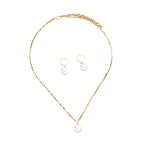 Elegante Perlen Schmuck Set Frauen Anhänger Halskette Stylische Anhängerohrringe Geeignet Für Hochzeiten Und Formelle Veranstaltung Doppelte Hochzeit Schmuck Elegante Perlen Schmuck Set Frauen Anhänger Halskette Stylische Anhängerohrringe Geeignet Für Hochzeiten Und Formelle Veranstaltung Doppelte Hochzeit Schmuck von THINCAN