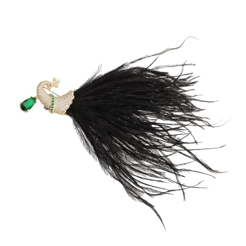 Elegante Pfauen Gefiederte Brosche Legierung Schmuck Sichere Verschluss Für Frauen Tägliche Tragen Besonderer Anlässe Frauen Erklärung von THINCAN